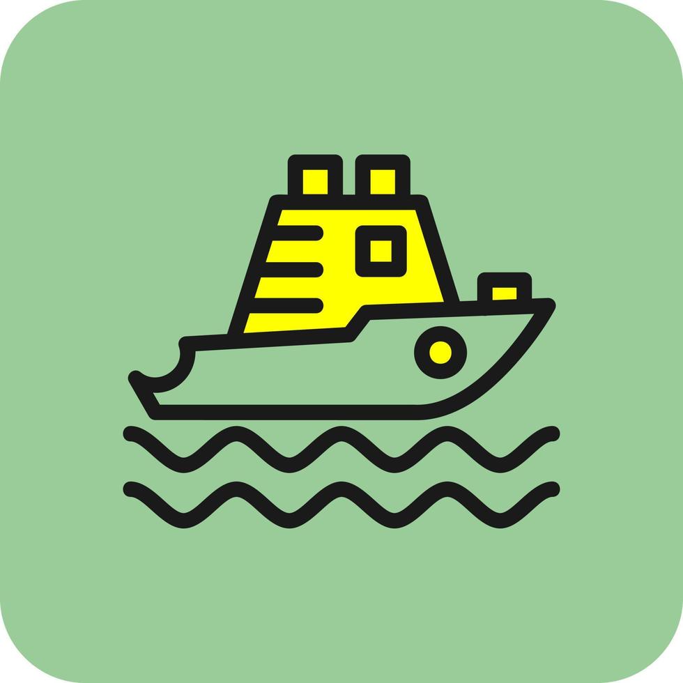 Yatch Vector Icon Design