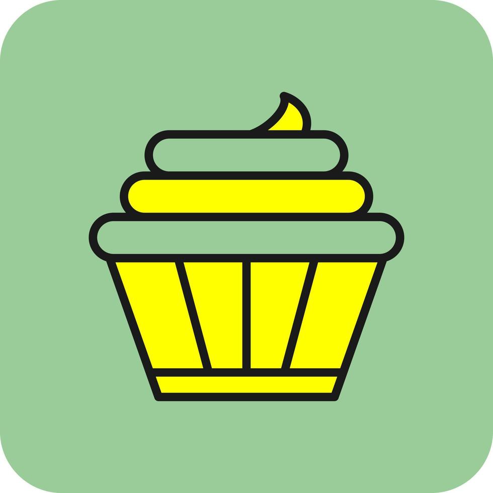 diseño de icono de vector de cupcakes