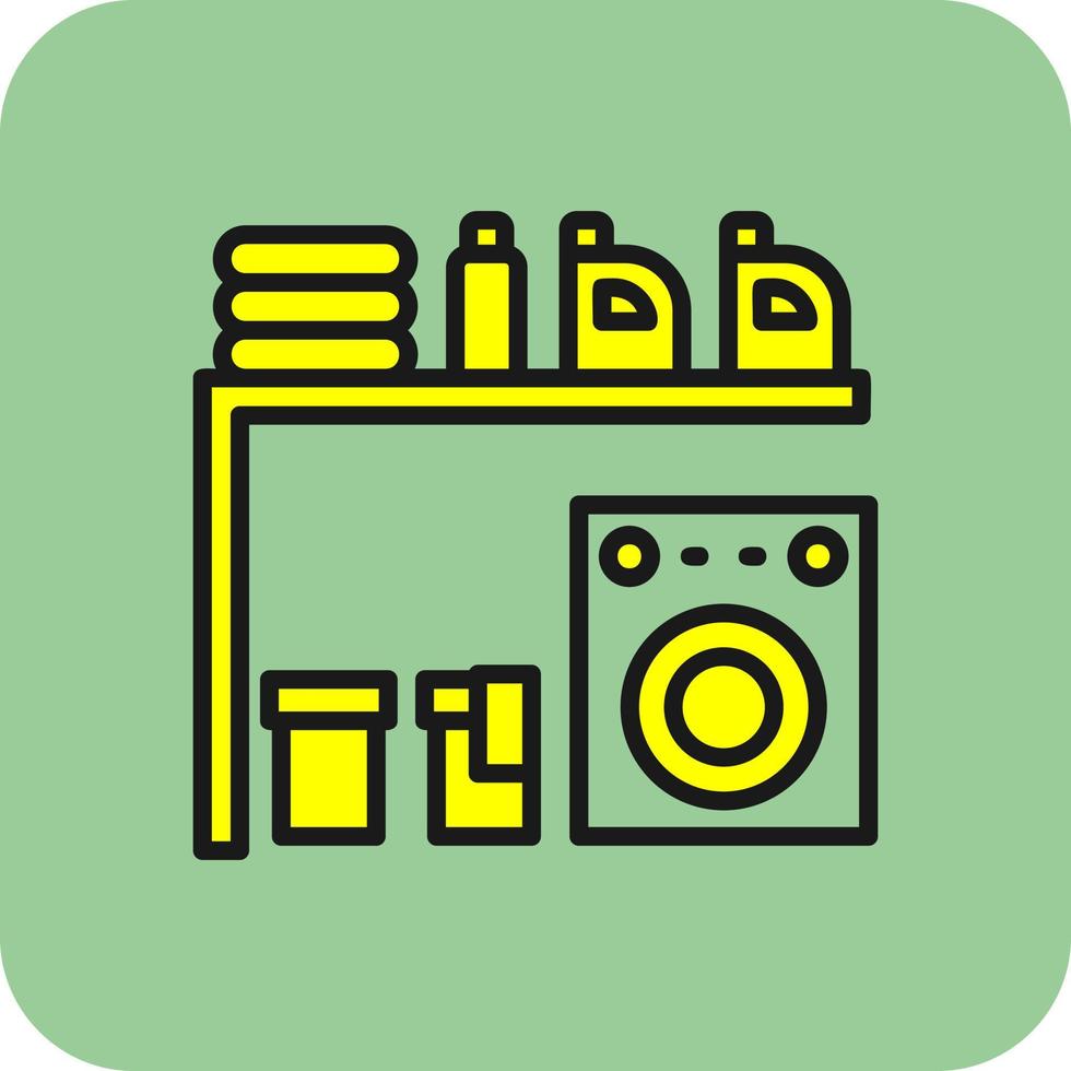 Laundry Room Vector Icon Design