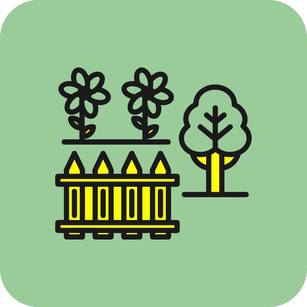 Back Garden Vector Icon Design