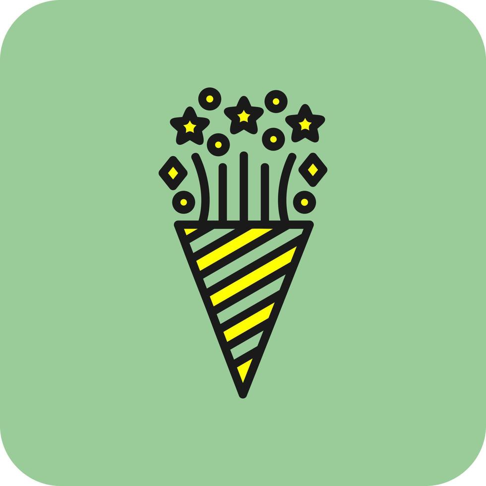 Confetti Vector Icon Design