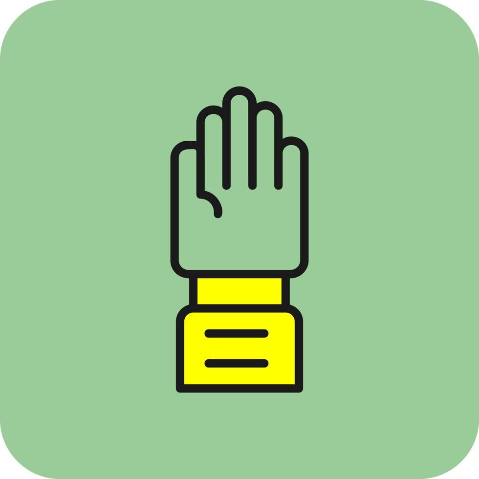 levantar el diseño del icono del vector de la mano