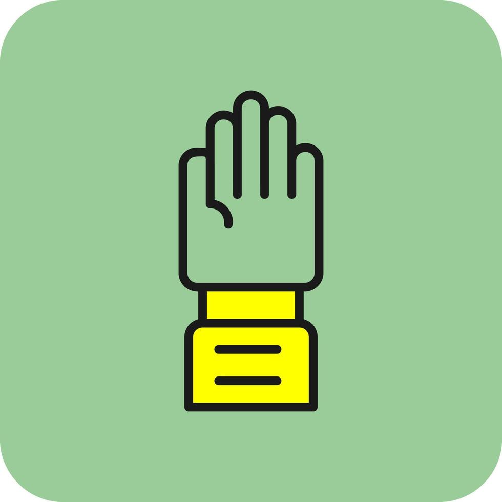 Raise Hand Vector Icon Design