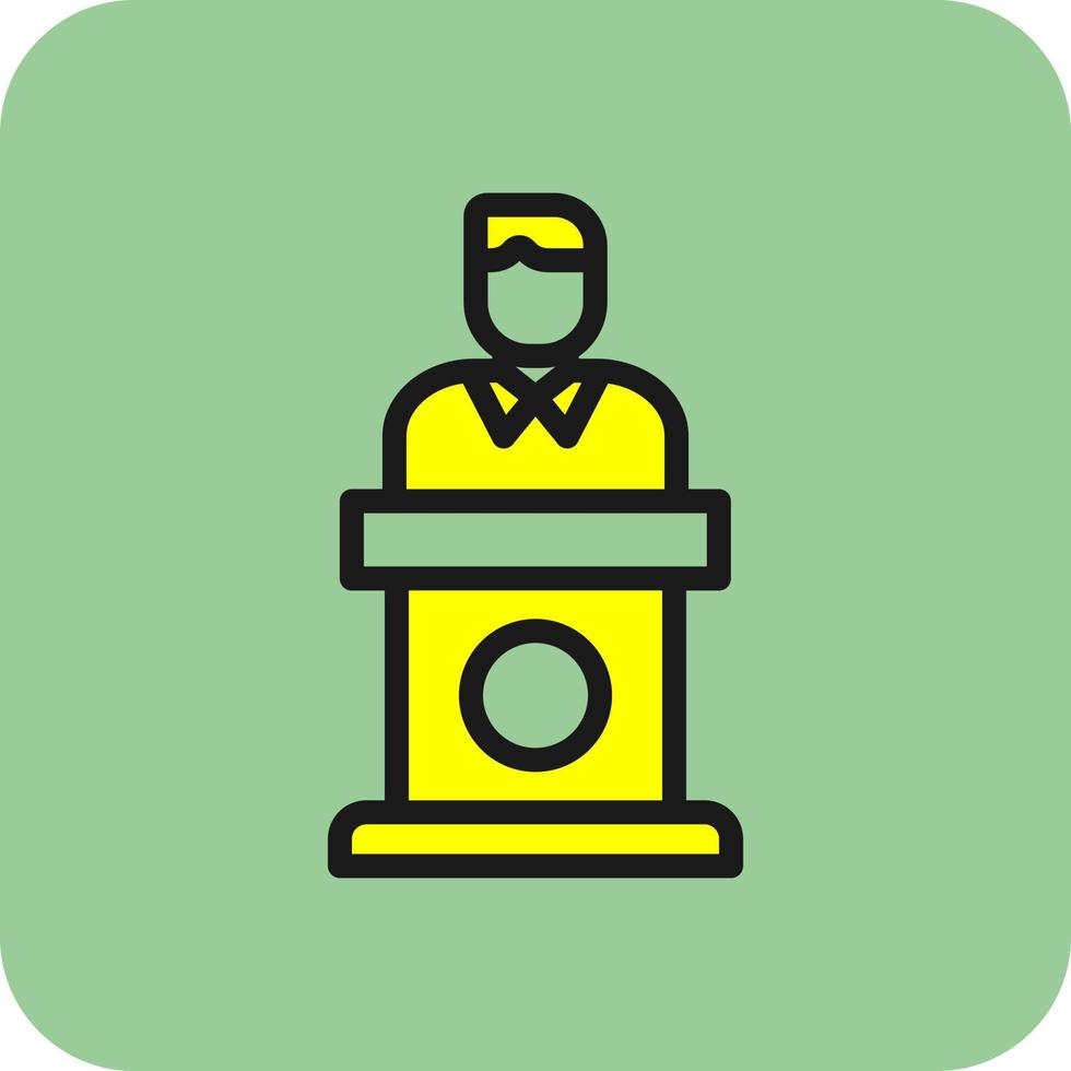 Politician Vector Icon Design