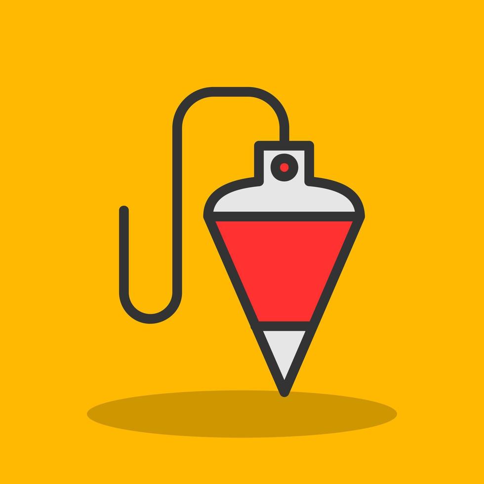 Plumb Bob Vector Icon Design