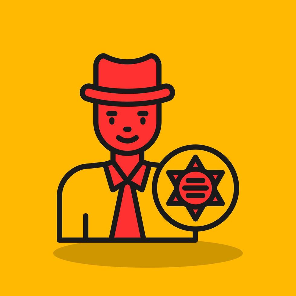 Sheriff Vector Icon Design