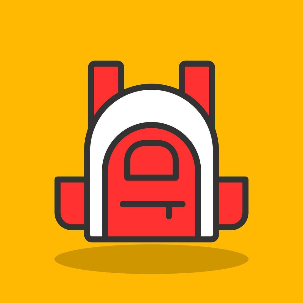 Backpack Vector Icon Design