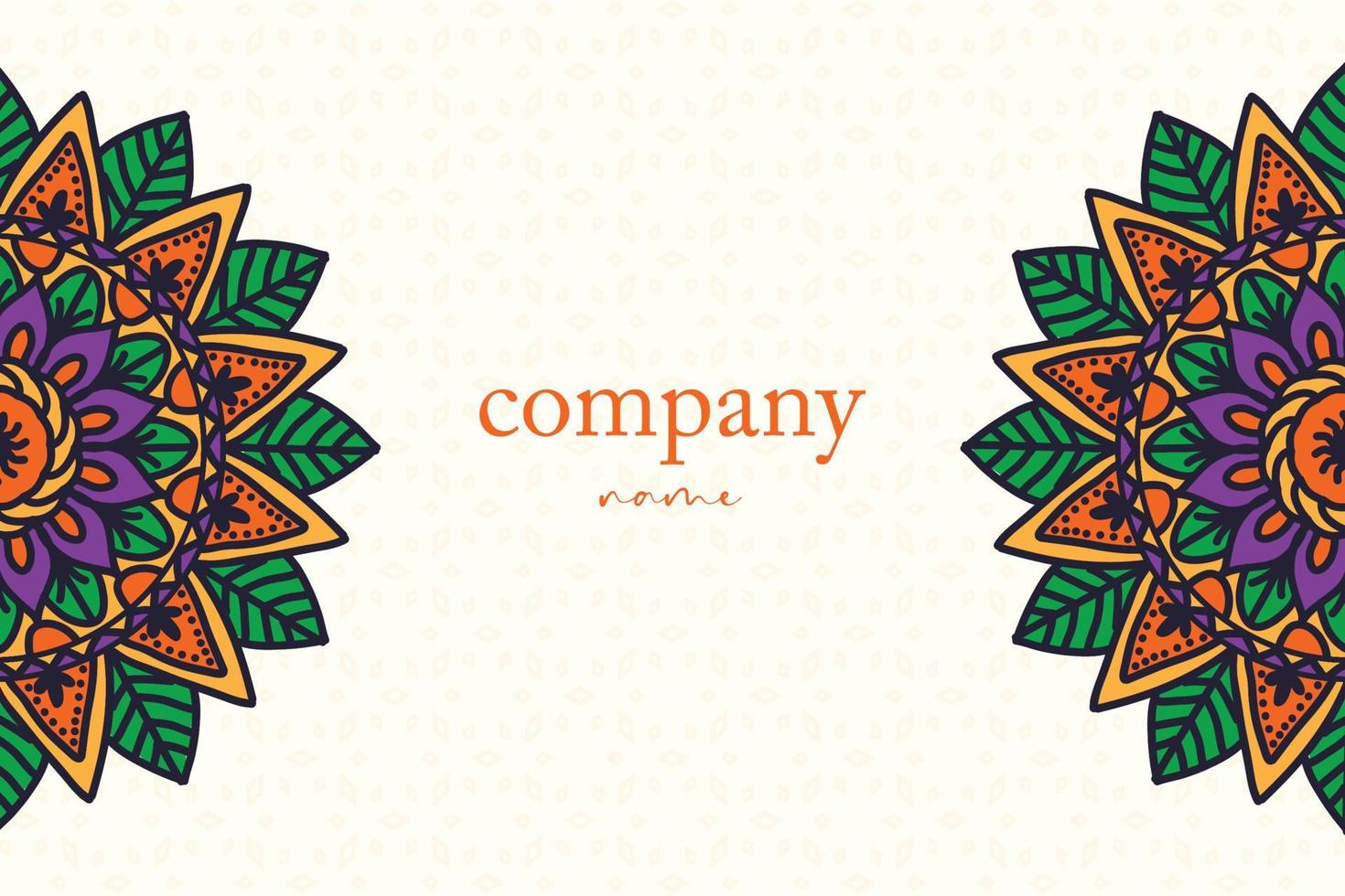 hand drawn mandala and background desing vector free