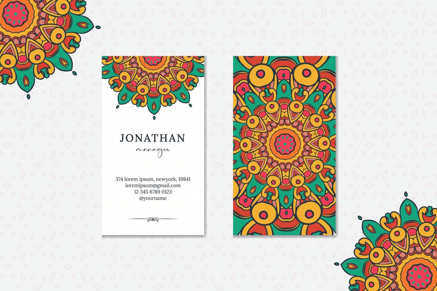 vintage company business card vector