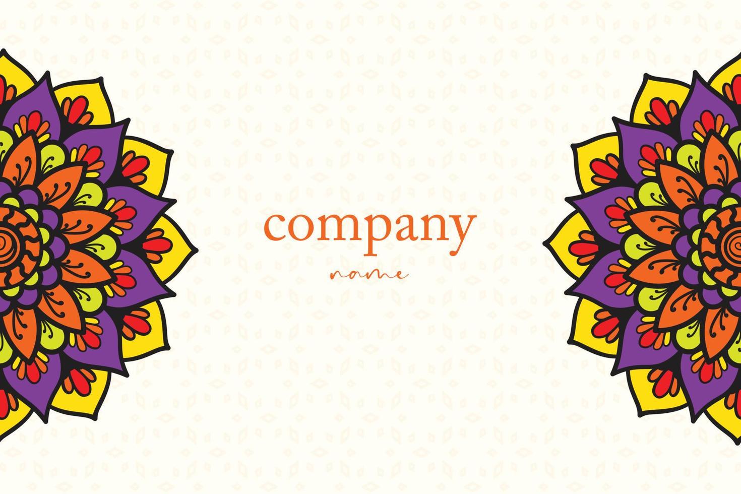 hand drawn mandala and background desing vector free