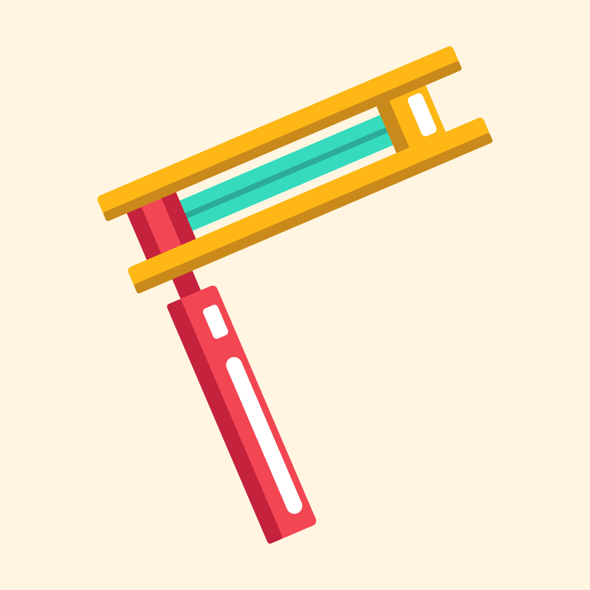 Purim clapper, rattle, toy that makes noise in cute cartoon style