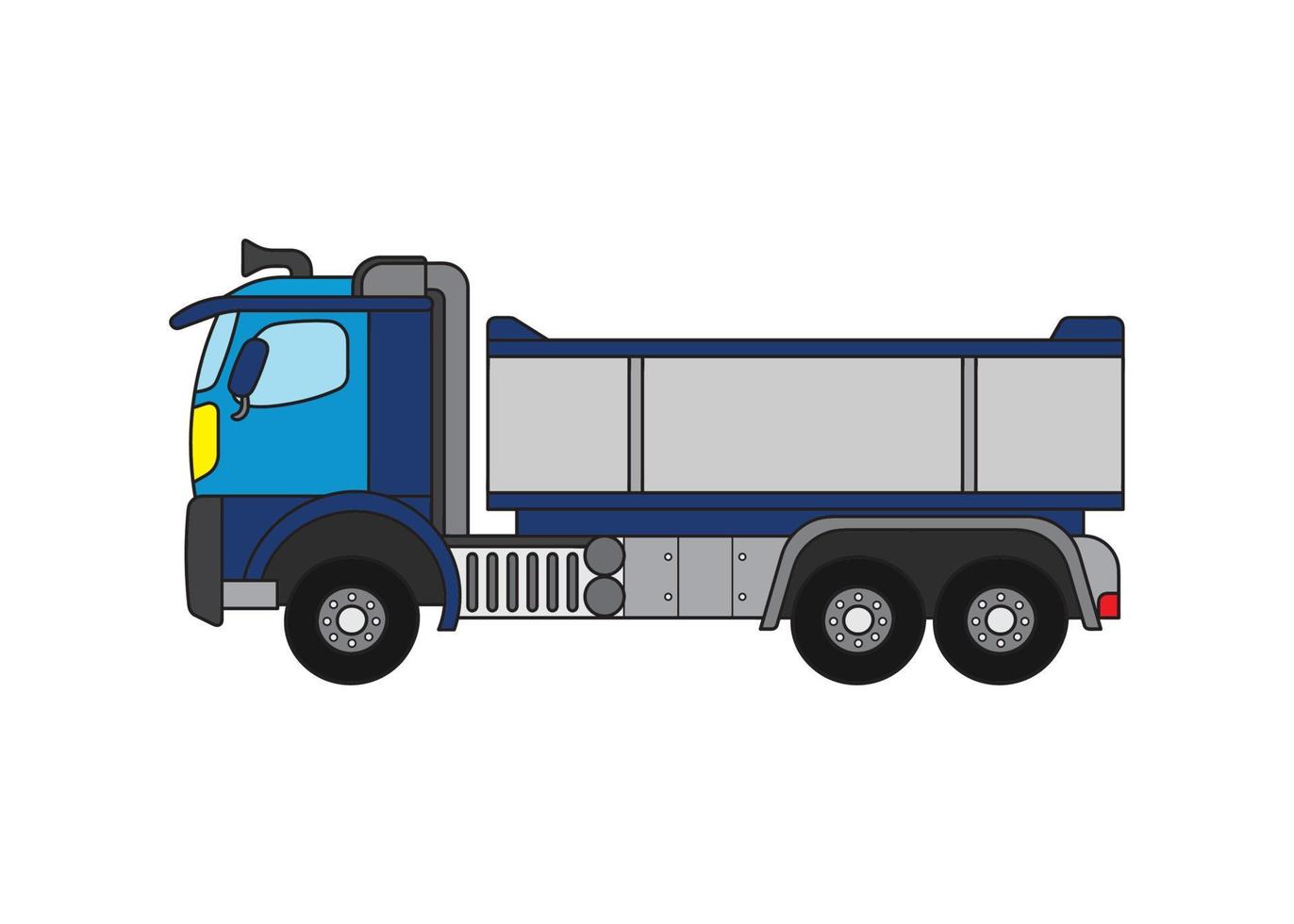 vector ilustración color niños construcción vehículo tugurio camión clipart
