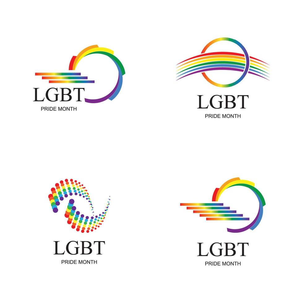 lgbt logo y símbolo vector