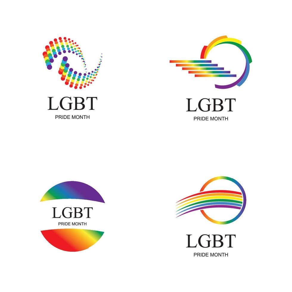 lgbt logo y símbolo vector