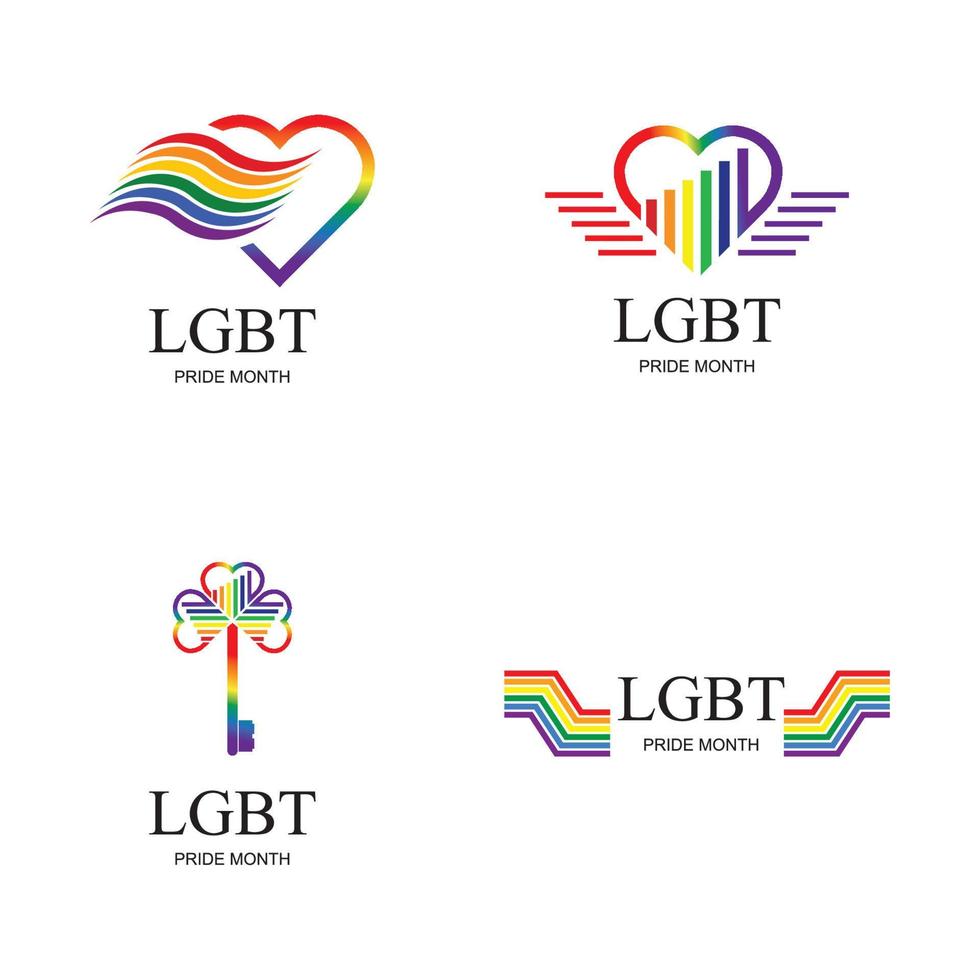 lgbt logo y símbolo vector