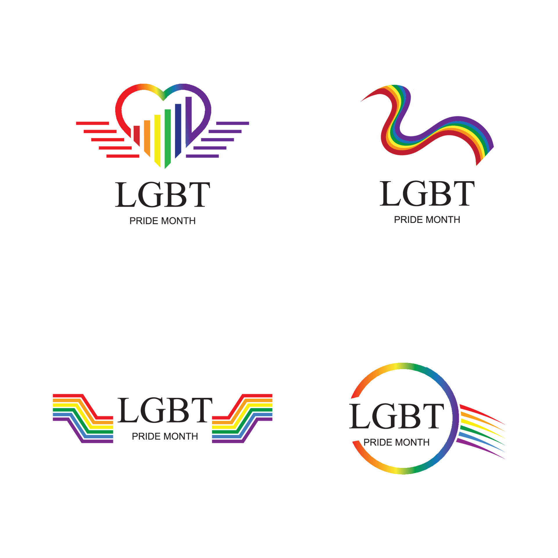 lgbt logo and symbol 20045052 Vector Art at Vecteezy