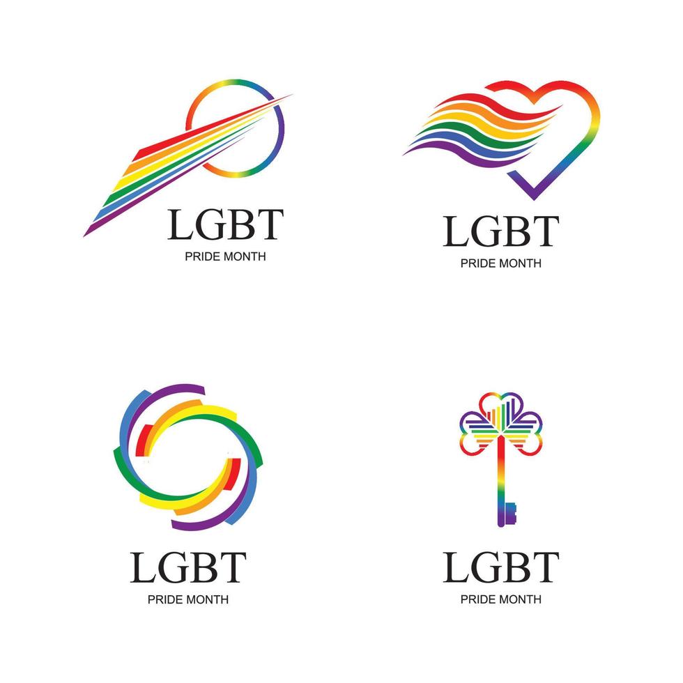 lgbt logo y símbolo vector