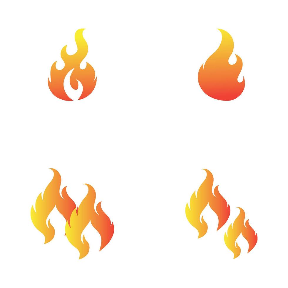 moderno fuego logo o icono diseño vectorial ilustración vector