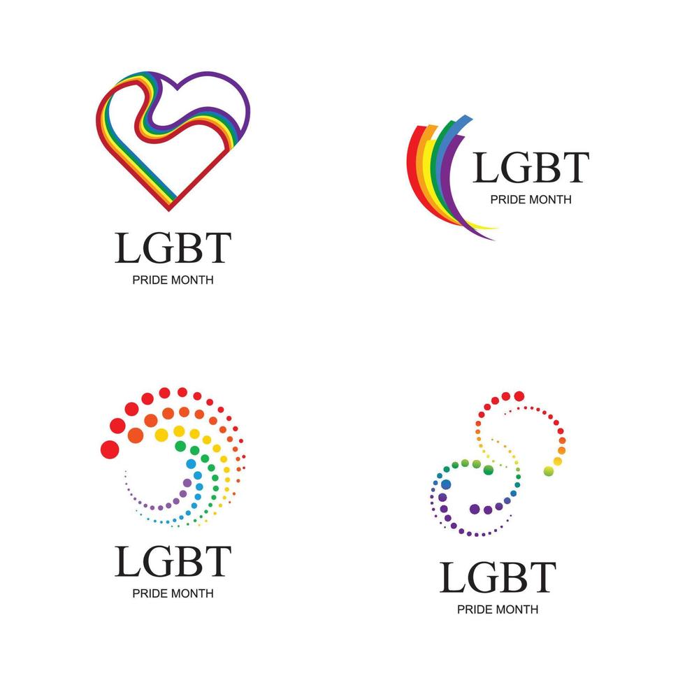 lgbt logo and symbol vector