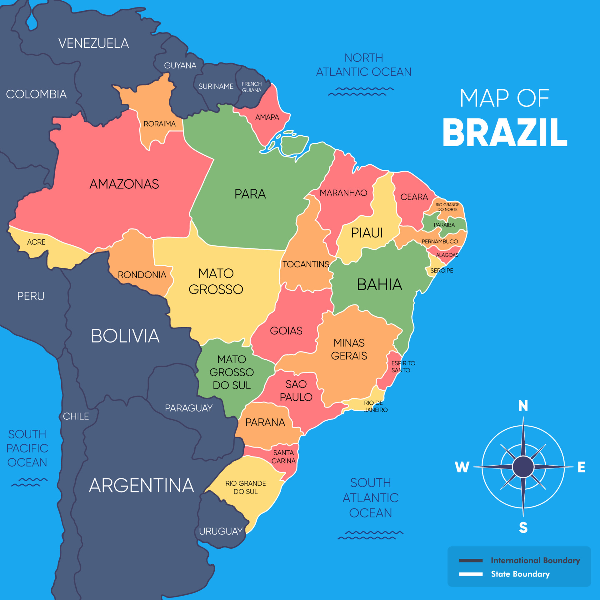Mapa De Brasil Con Vecino Pa ses 20045115 Vector En Vecteezy mapa-de-brasil-con-vecino-pa-ses-20045115-vector-en-vecteezy