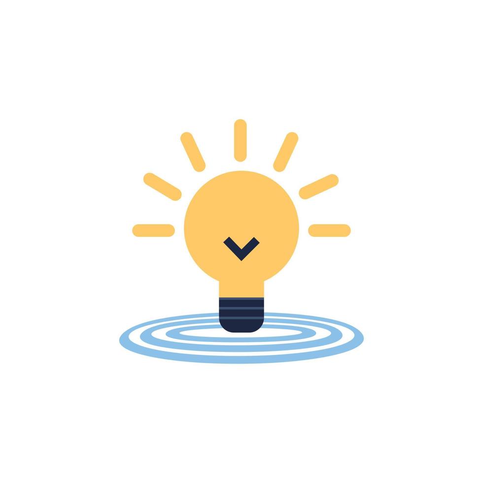 isolate light bulb idea icon symbol elements vector