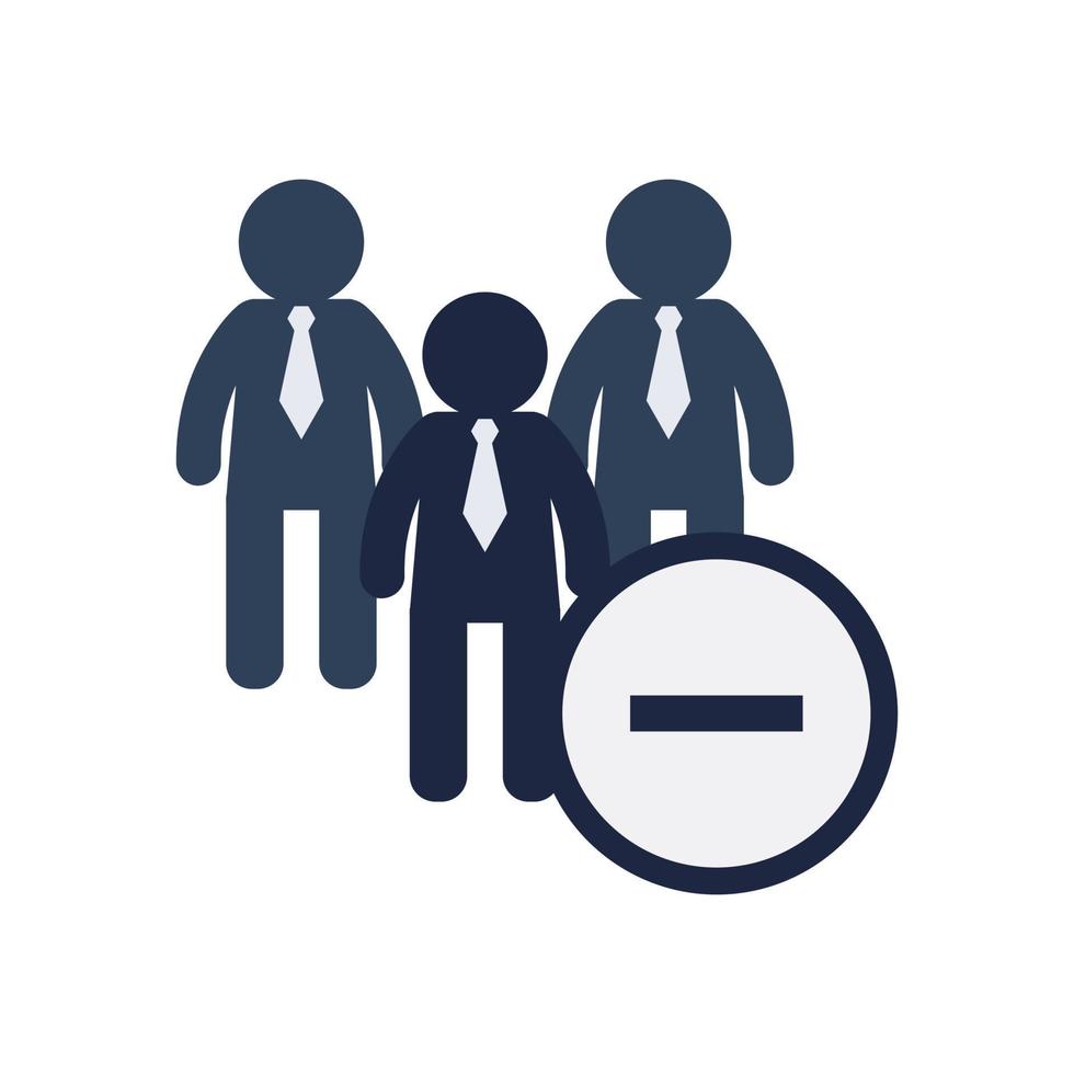 isolate teamwork group flat icon symbol vector