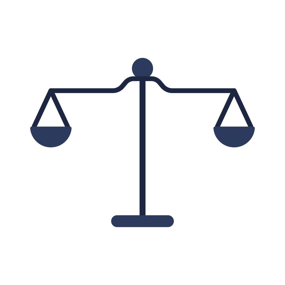 isolate scales business financail flat icon elements vector