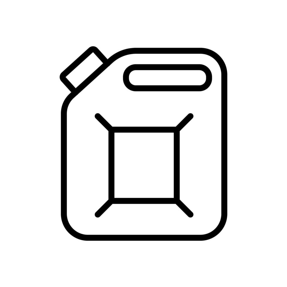 Jerrycan line icon vector