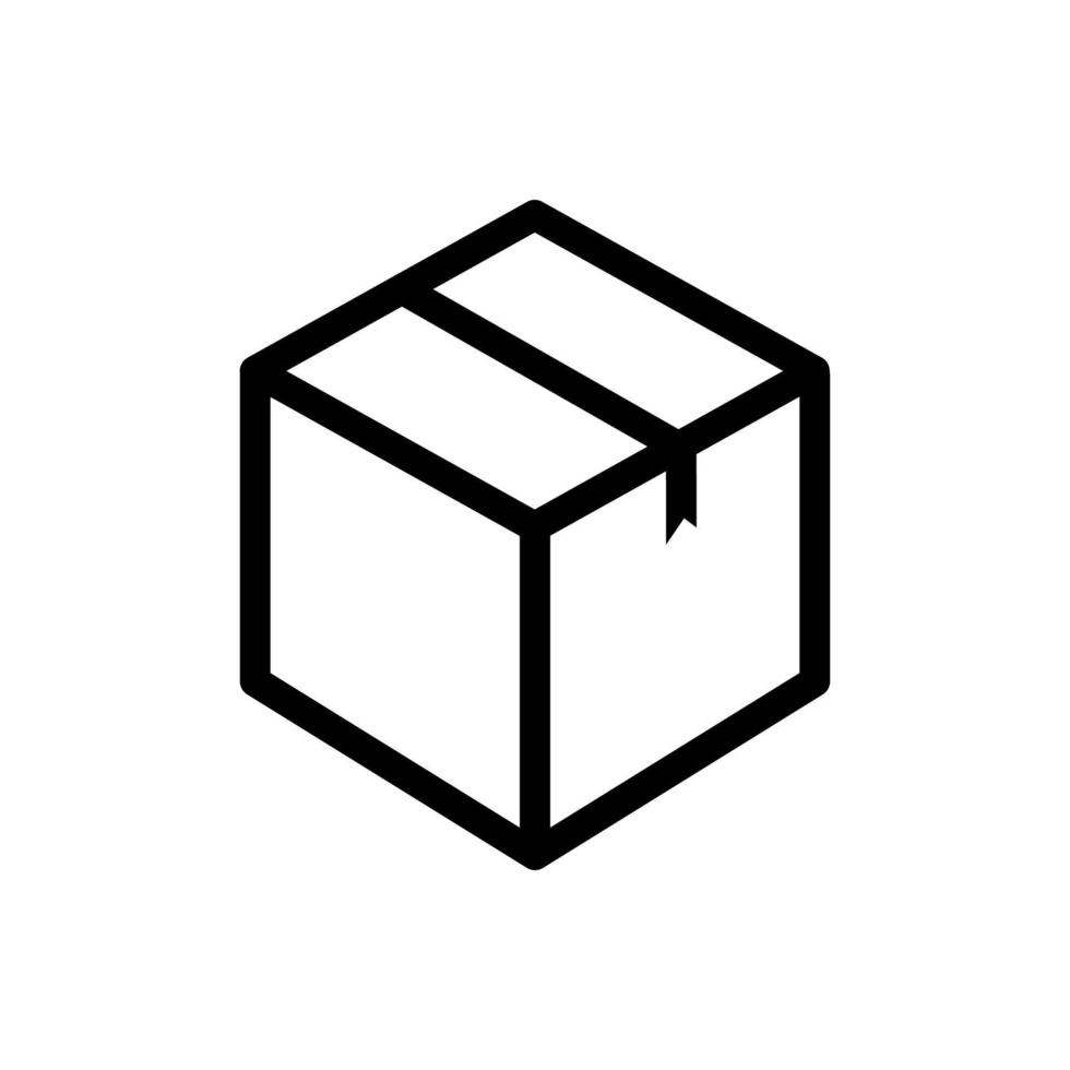 box outline vector icon