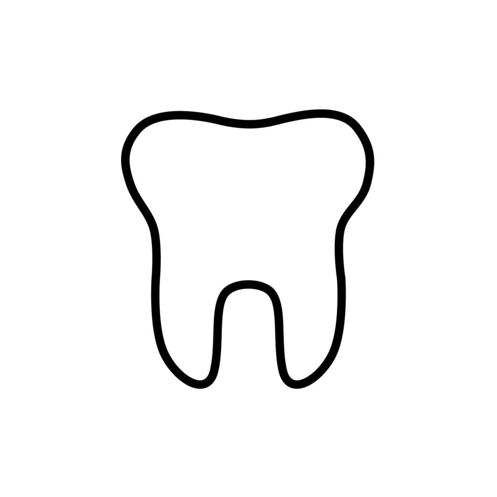 tooth outline vector icon