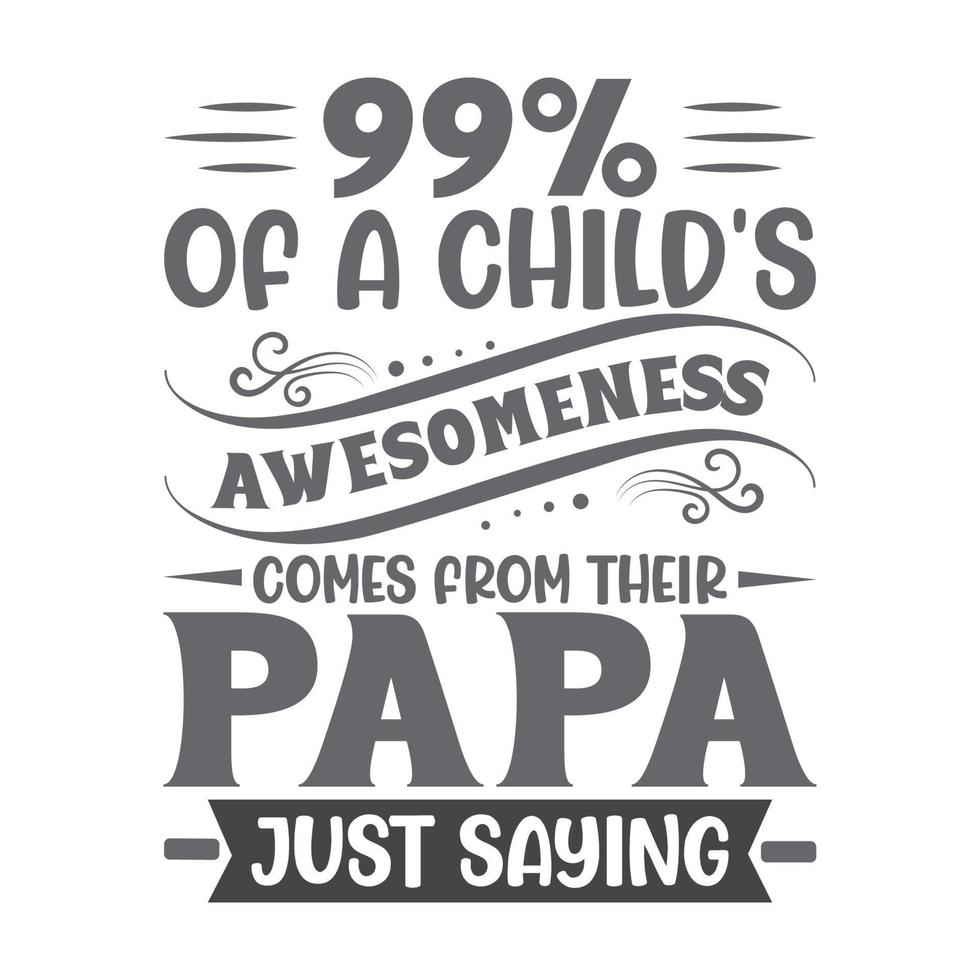 vector libre de diseño de camiseta de tipografía de papá