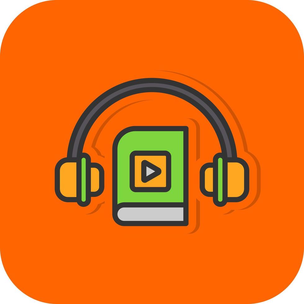 Audiobook Vector Icon Design