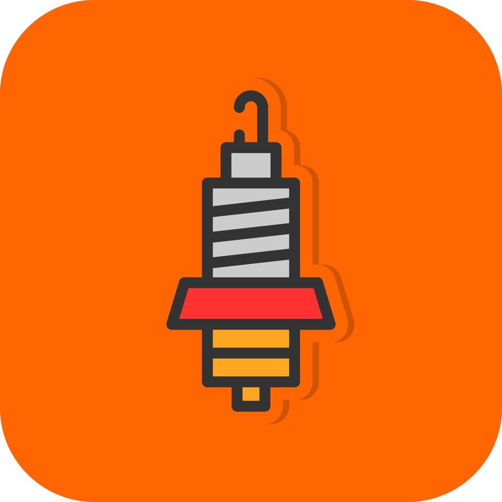Spark Plug Vector Icon Design