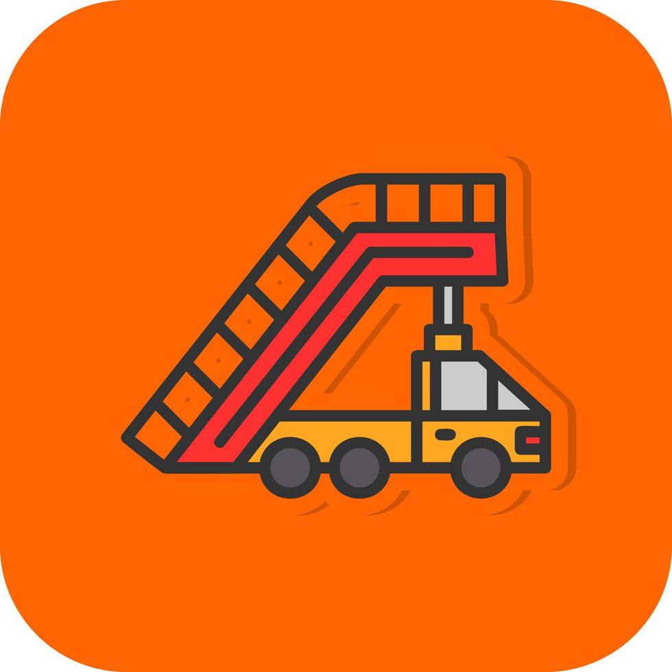 Stairs Vector Icon Design
