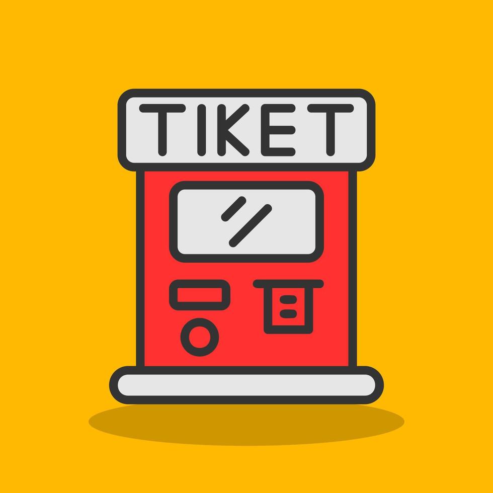 Ticket Machine Vector Icon Design