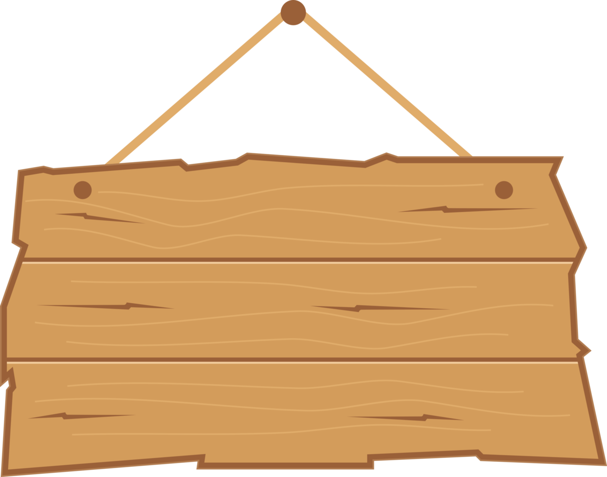 hangende houten bord ontwerp vlak illustratie png