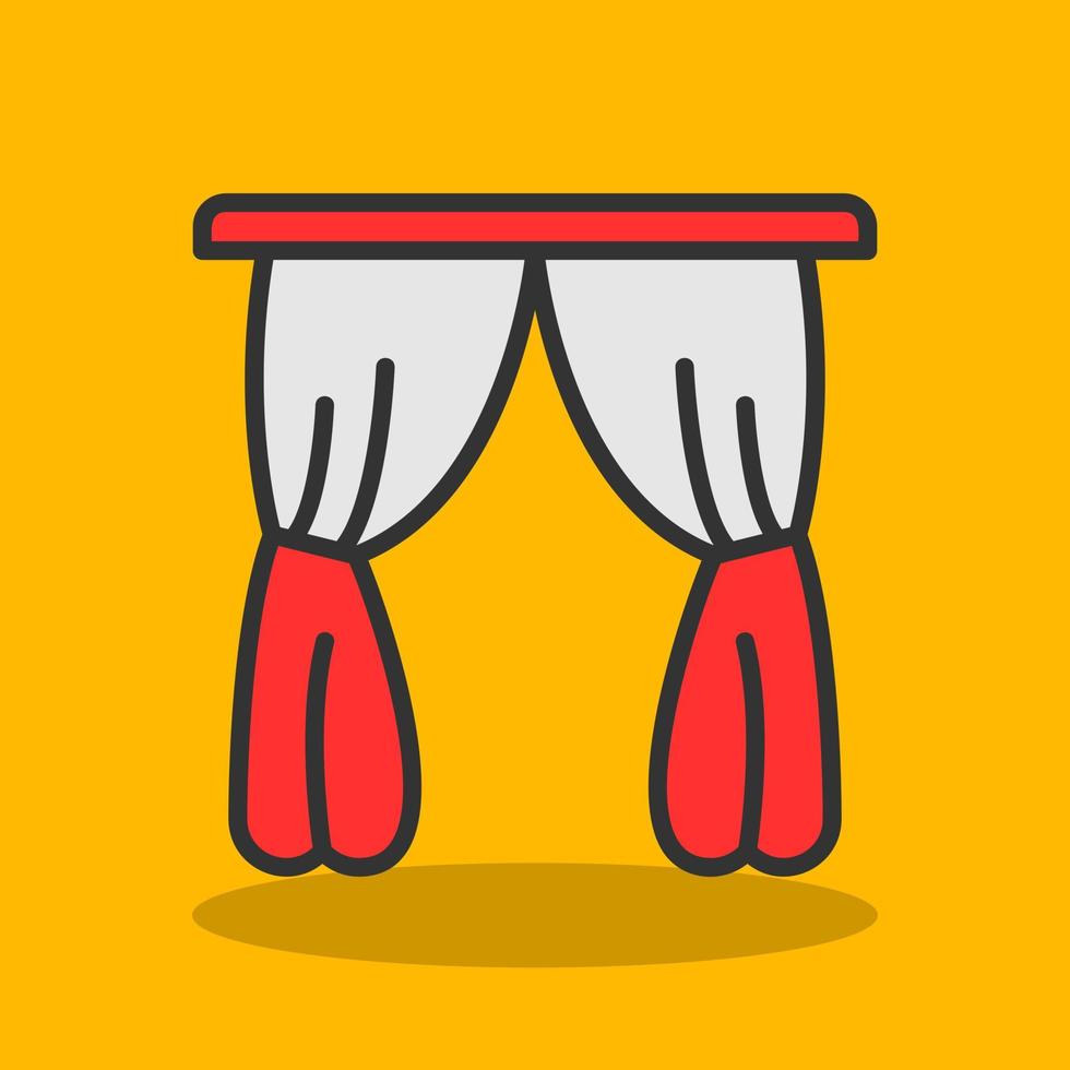 Curtain Vector Icon Design