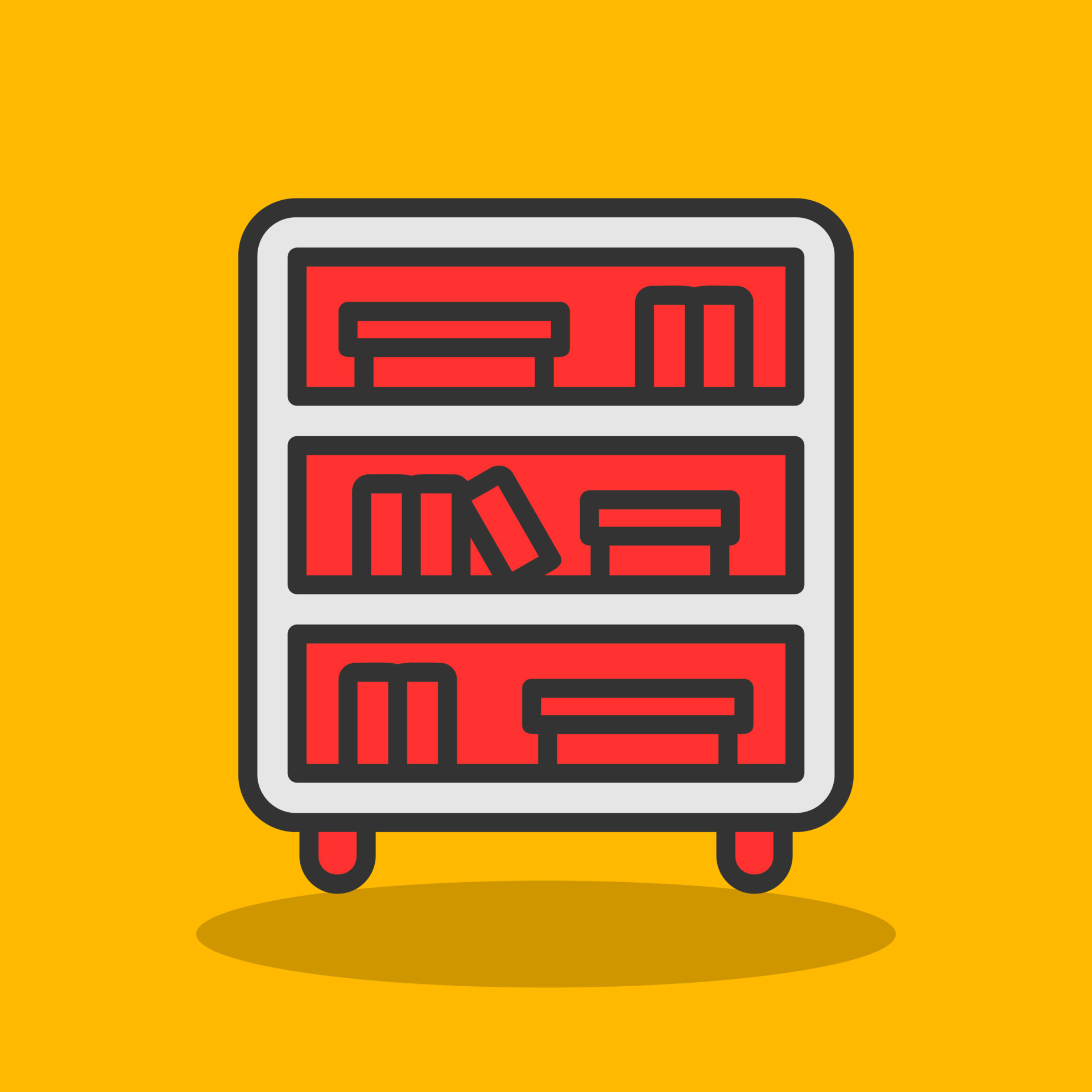 Shelves Vector Icon Design 20046141 Vector Art at Vecteezy