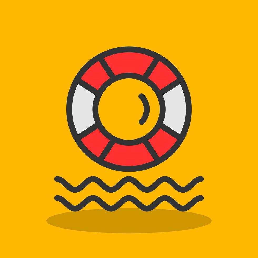 Lifebuoy Vector Icon Design