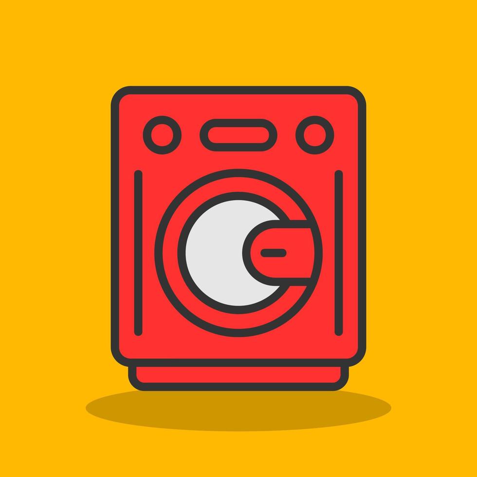 Washing Machine Vector Icon Design