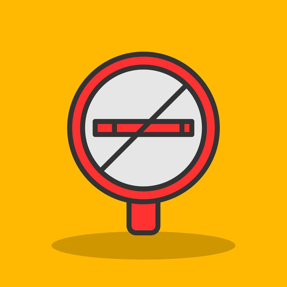 No Smoking Vector Icon Design