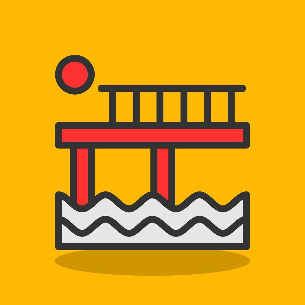 Pier Vector Icon Design