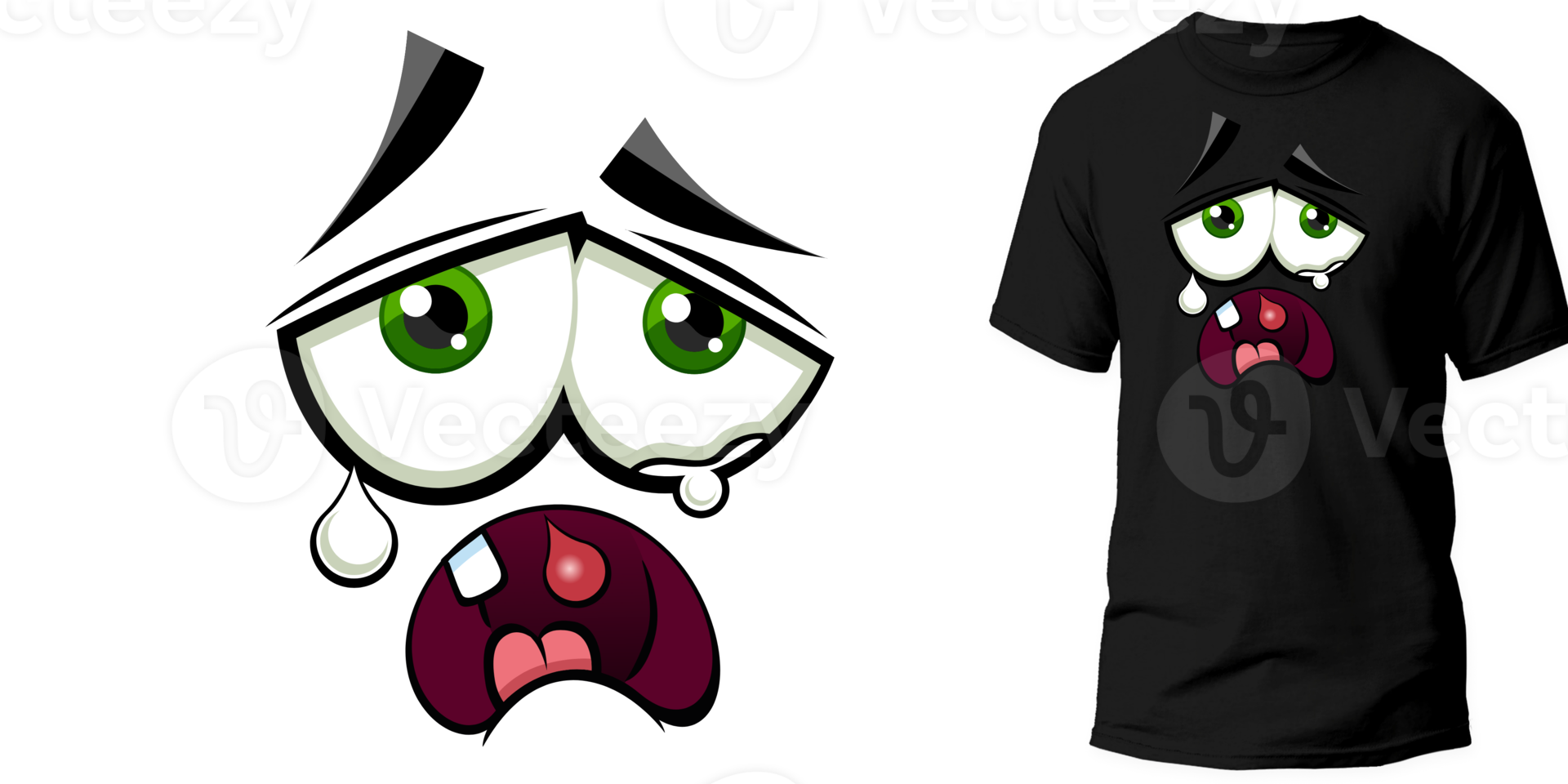 transparent t-shirt logo design with printed examples suitable for screen printing t-shirts and billboards, banners and logos, masks, socks, pants png