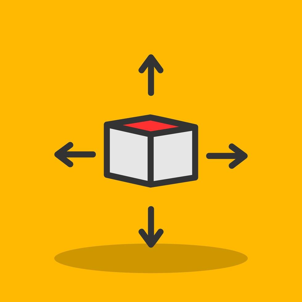 3d Model Vector Icon Design