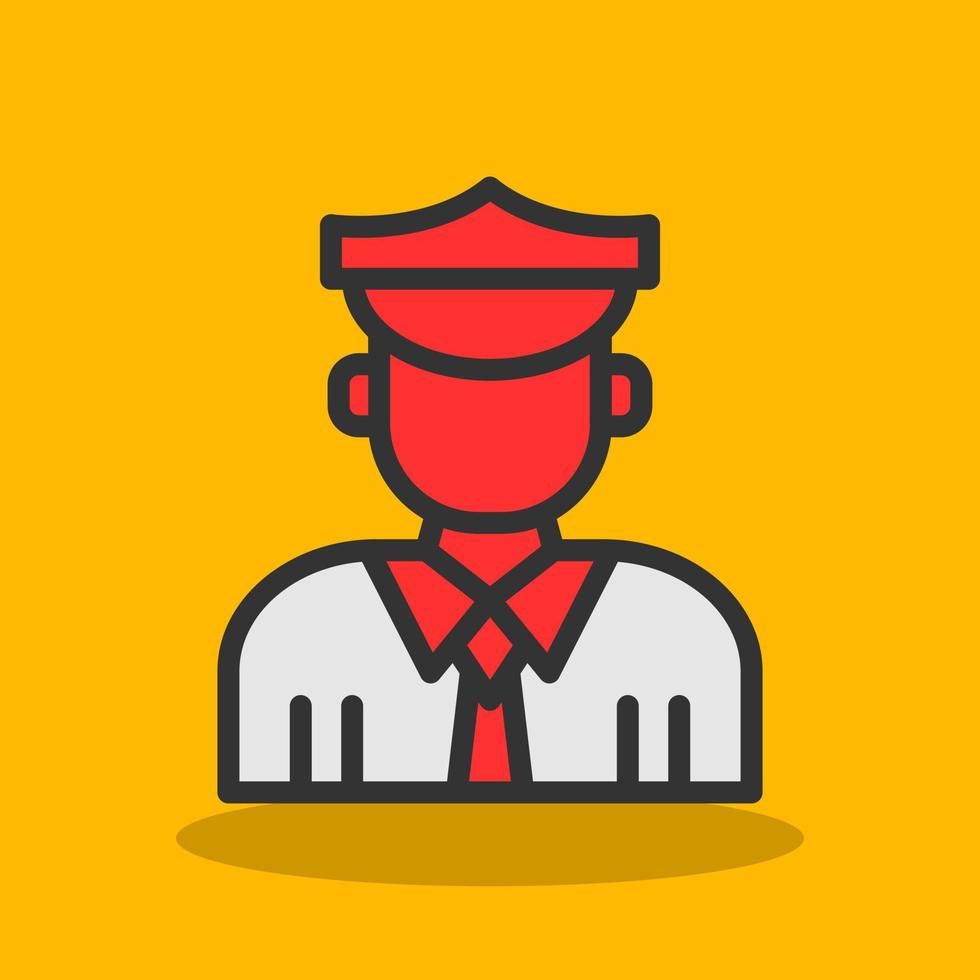 Officer Vector Icon Design