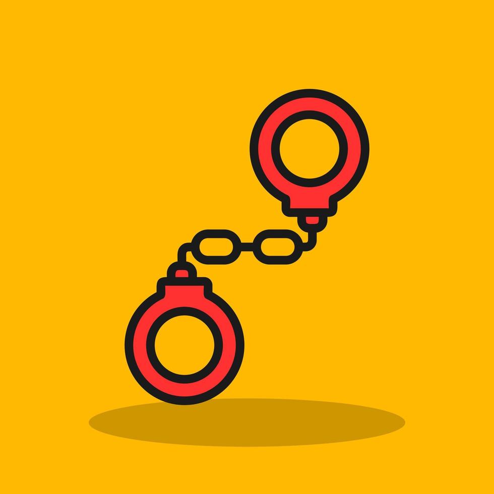 Handcuffs Vector Icon Design