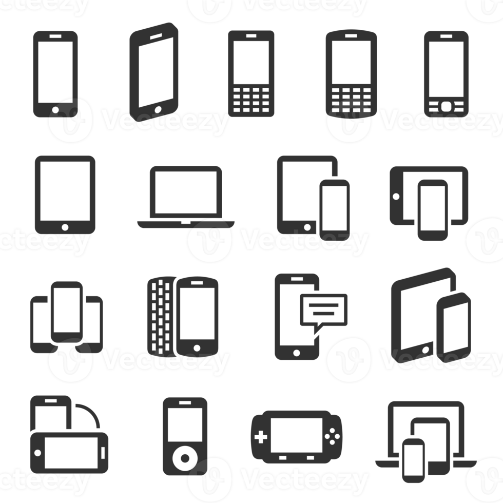 responsive devices icon set png