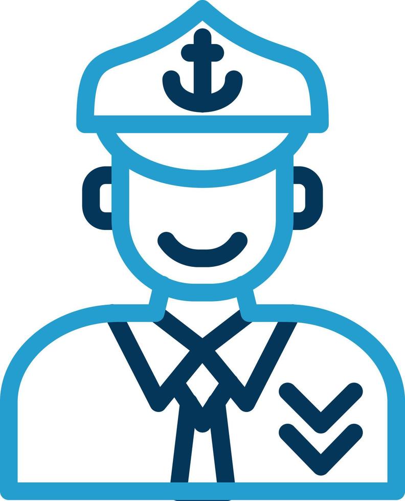 Captain Vector Icon Design