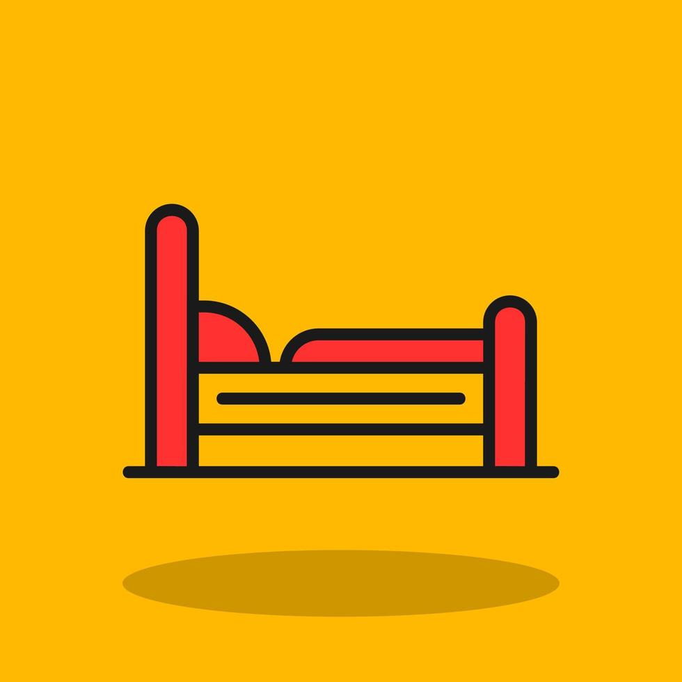 Bed Vector Icon Design