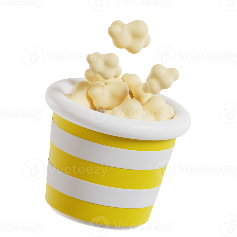 Pop Corn 3D png